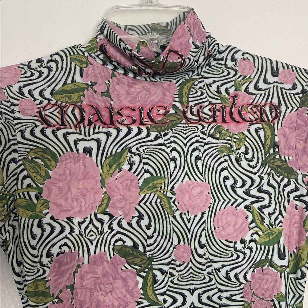 MAISIE WILEN Ruched Orbit City Floral Printed Stretch-jersey Mini Dress Small - Picture 3 of 7